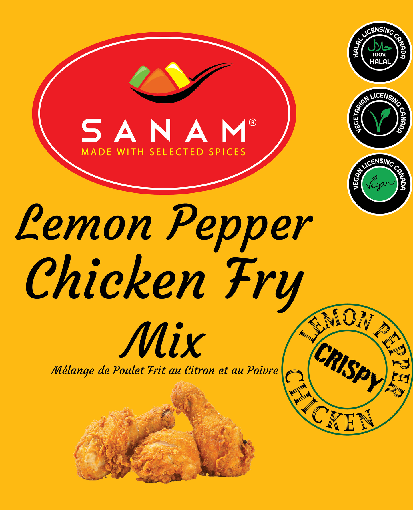Sanam Lemon Pepper Chicken Fry Mix