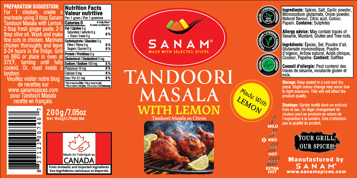 Tandoori Masala with Lemon