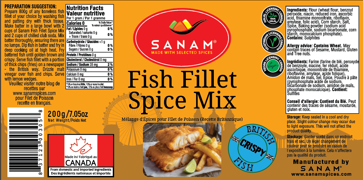 Fish Fillet Spice Mix
