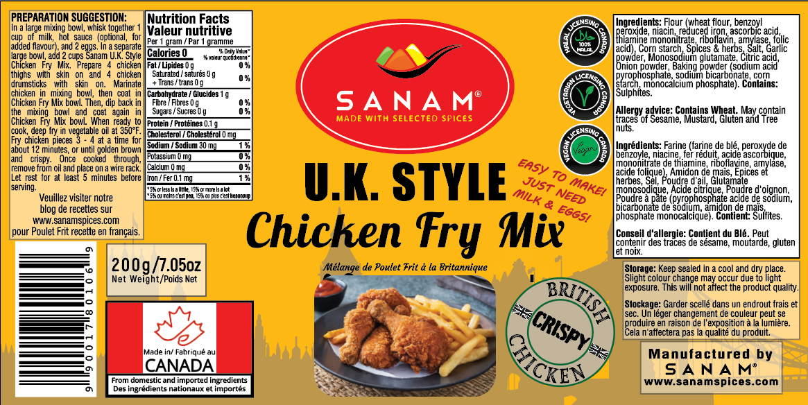 UK Style Chicken Fry Mix