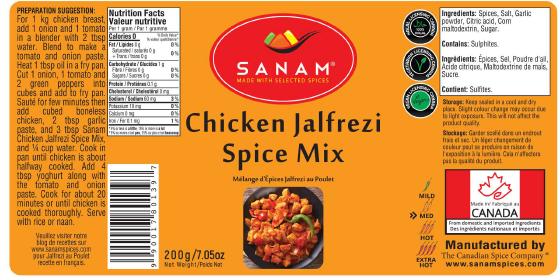 Chicken Jalfrezi Spice Mix