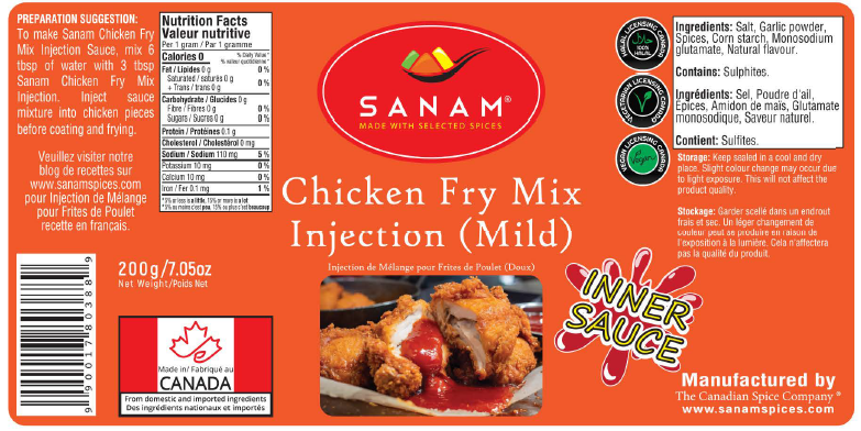 Sanam Chicken Fry Mix Injection (Mild)