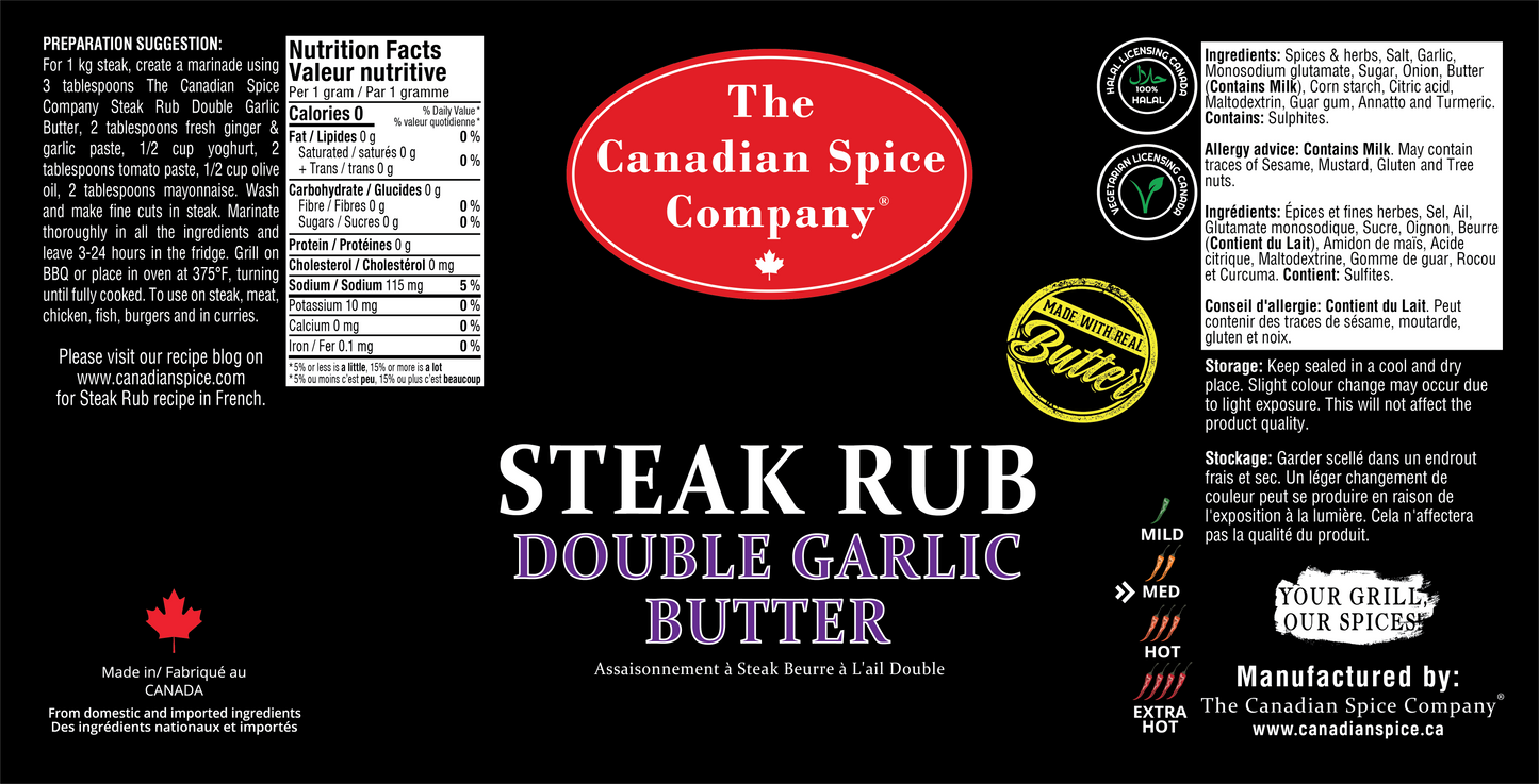Steak Rub Double Garlic Butter