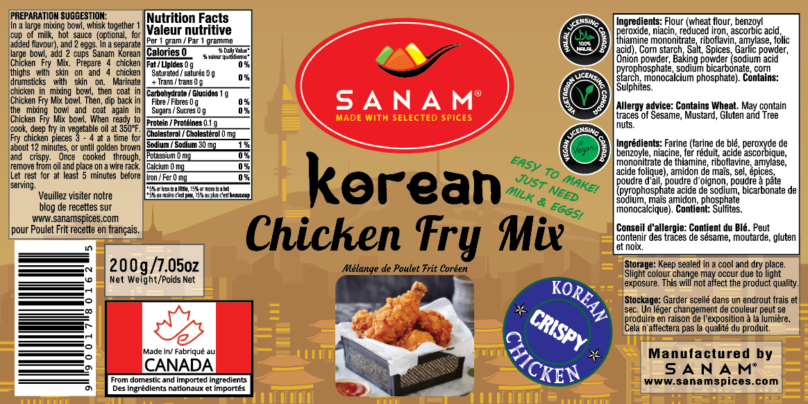 Korean Chicken Fry Mix