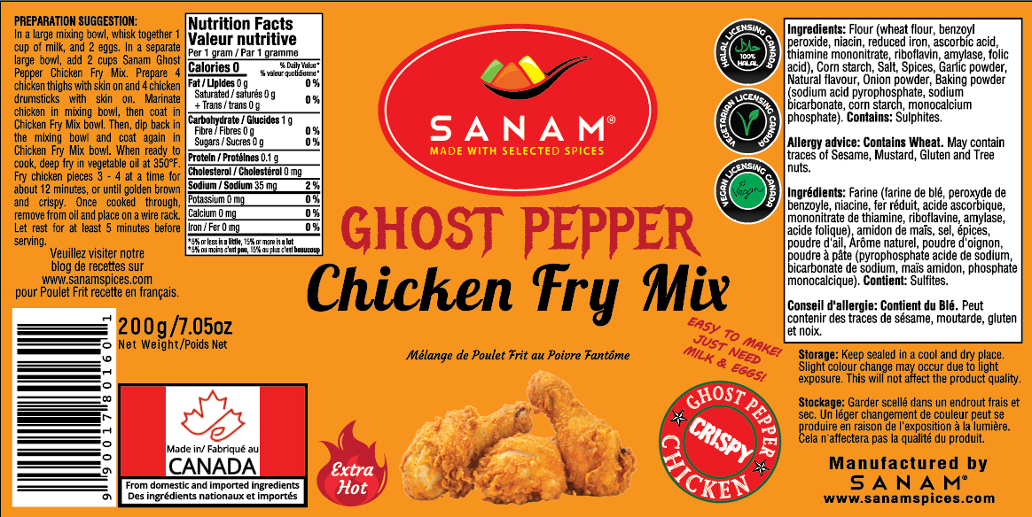 Ghost Pepper Chicken Fry Mix