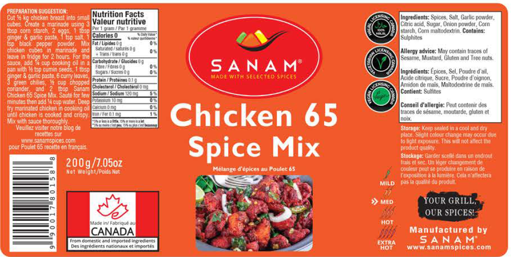 Sanam Chicken 65