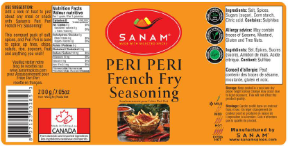 Sanam Peri Peri French fry Seasoning